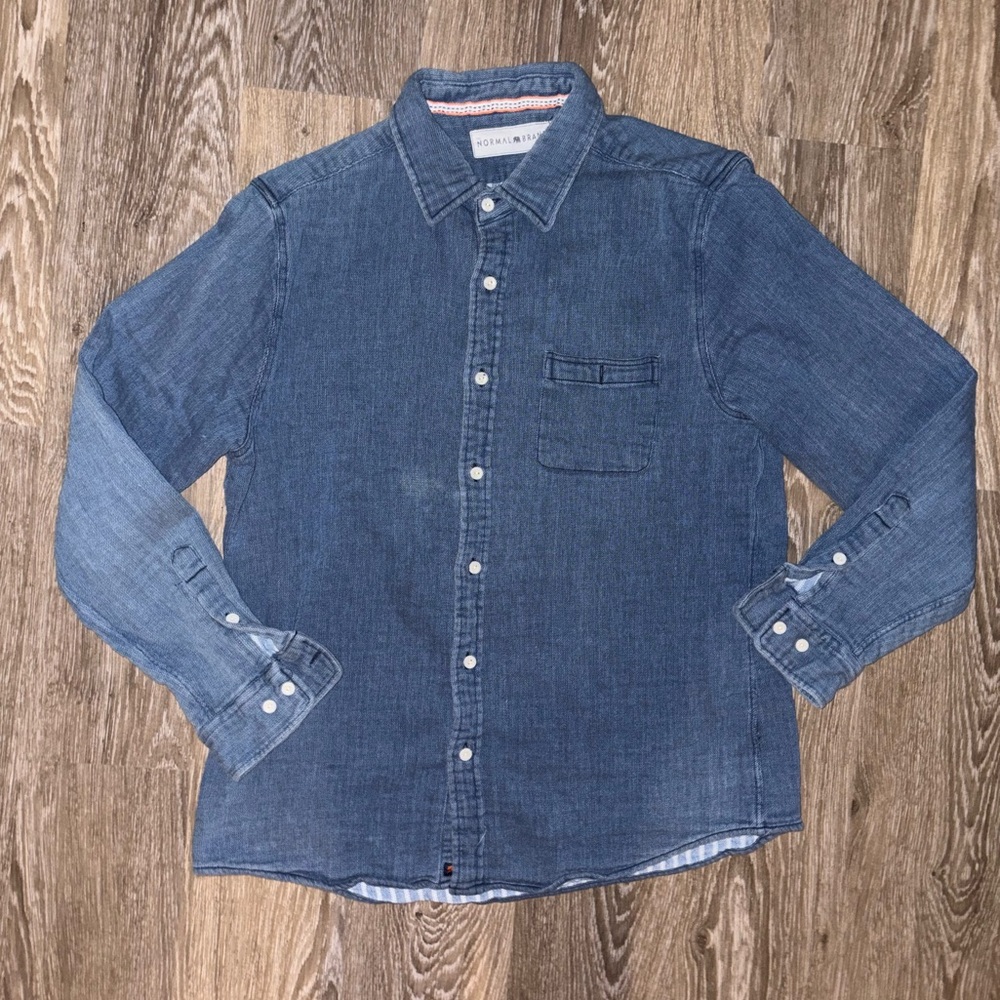 The Normal Brand Chambray Button Down Shirt Men’s Large